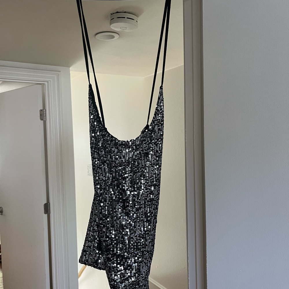 Black Sequin Tank - New with Tag